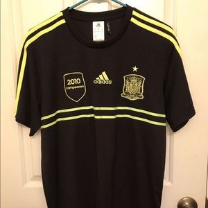 Spain 2010 FIFA World Cup Black International Soccer Jersey